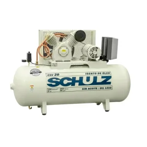 Motocompressor CSV 220V 250L 5HP Isento de Óleo SCHULZ